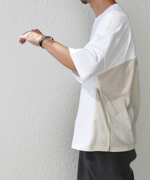 「SHIPS any」 半袖Tシャツ MEDIUM ネイビー メンズ_画像8