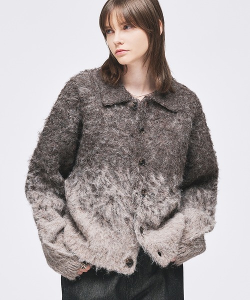selle glant（セレグランテ） カーディガン gradation wool blend knit 