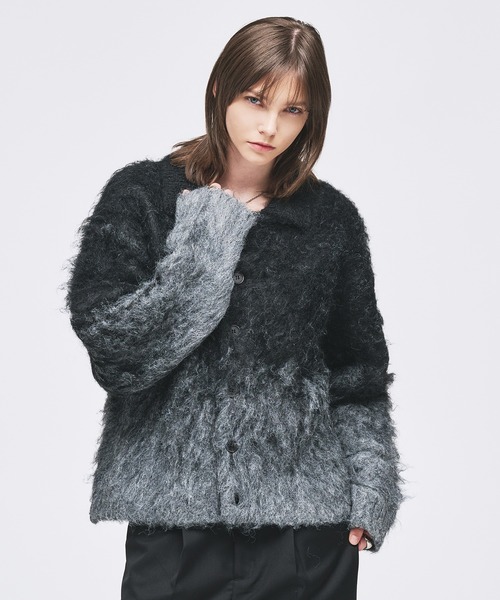 selle glant（セレグランテ） カーディガン gradation wool blend knit 