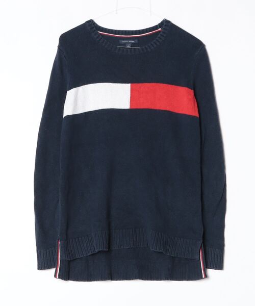 トミー　S TOMMY HILFIGER（トミー・ヒルフィガー） 長袖ニット S ネイビー