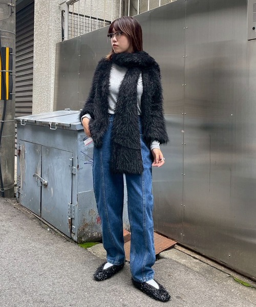 Narcissus（ナルシス） マフラー ストール シャギーボリュームマフラー