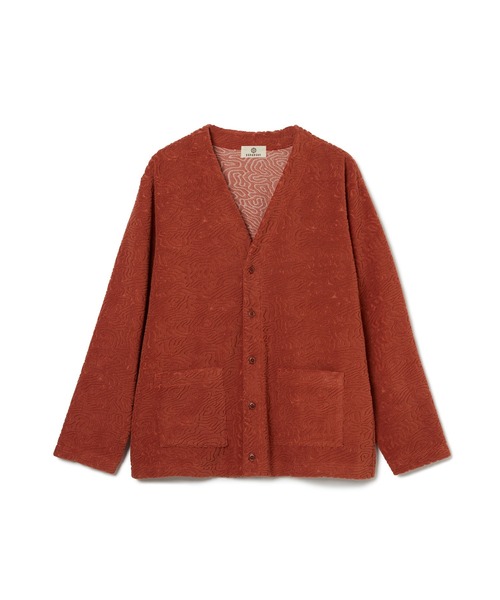 トップス SEA (pigment-dye) Pile Cardigan / Grege SEAGREEN（シーグリーン） カーディガン CORAL PILE CARDIGAN メンズ