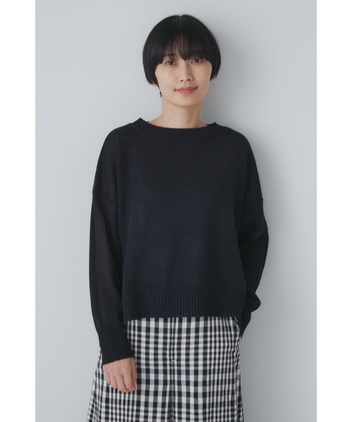 「human woman」 長袖ニット MEDIUM ベージュ レディース_画像8