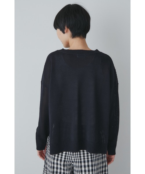 「human woman」 長袖ニット MEDIUM ベージュ レディース_画像9