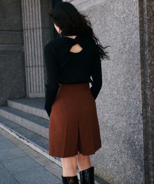 LE CIEL BLEU（ルシェルブルー） 長袖ニット 36 ブラック レディース