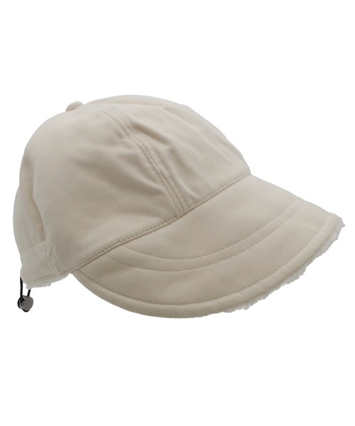 帽子 キャスケット 裏ボアリバーシブルキャスケット レディース
