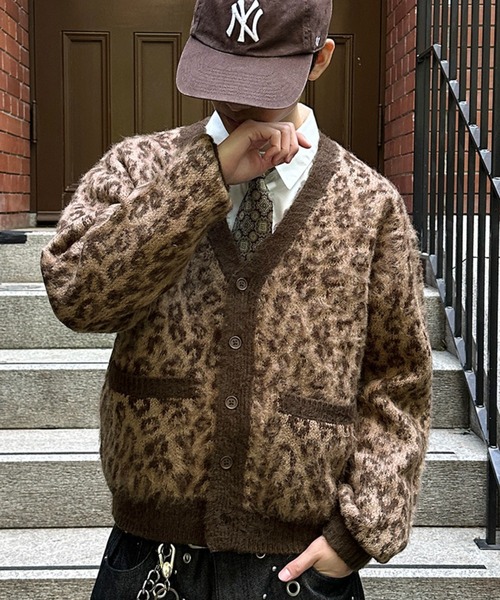kutir（クティール） カーディガン LEOPARD SHAGGY CARDIGAN