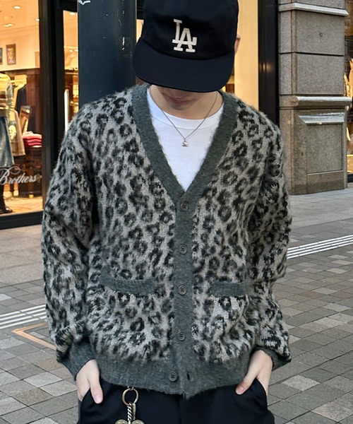 kutir（クティール） カーディガン LEOPARD SHAGGY CARDIGAN