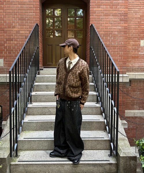 kutir（クティール） カーディガン LEOPARD SHAGGY CARDIGAN