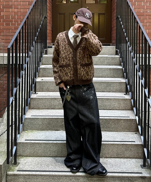 kutir（クティール） カーディガン LEOPARD SHAGGY CARDIGAN