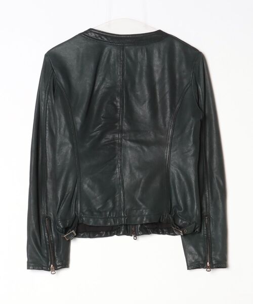 allureville（アルアバイル） レザーブルゾン 2 ブラック レディース