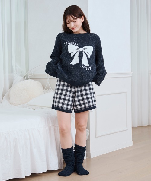 パジャマ ルームウェア 「SET ITEM」fluffy knit setup/モコモコ