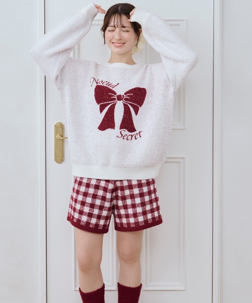 すとぷり  もこもこパジャマ　Tシャツ　セット パジャマ ルームウェア 「SET ITEM」fluffy knit setup/モコモコ