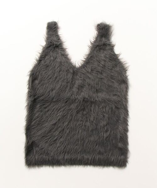 「Shelly island」 キャミソールニット FREE チャコールグレー レディース_画像2