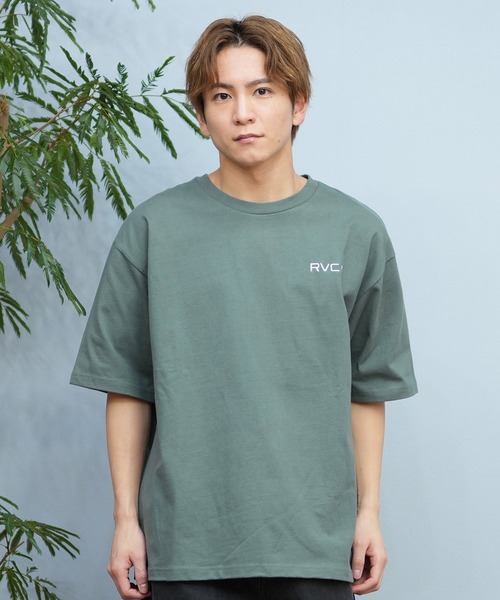 「RVCA」 半袖Tシャツ M サファリグリーン メンズ_画像9