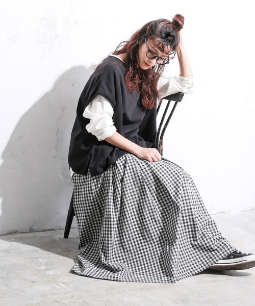 「soulberry」 ロングスカート M ブラック レディース_画像2