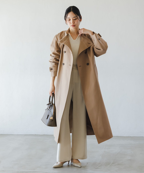 NOBLE（ノーブル） コート アウター コットンダブルクロスハイネック