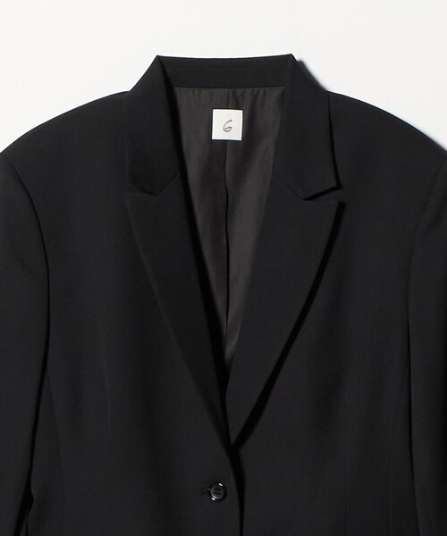 6 ジャケット テーラードジャケット 「6(ROKU)」ギャバジン ブラック