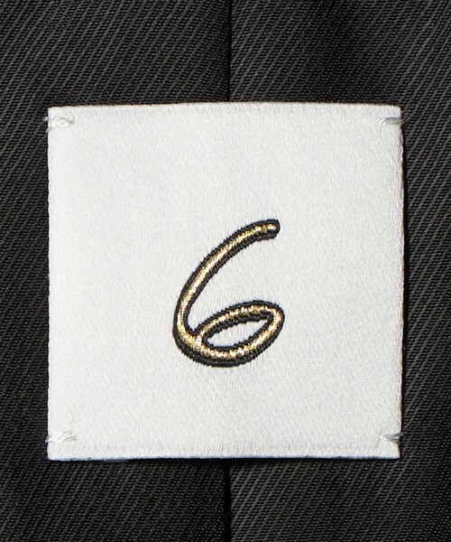 6 ジャケット テーラードジャケット 「6(ROKU)」ギャバジン ブラック