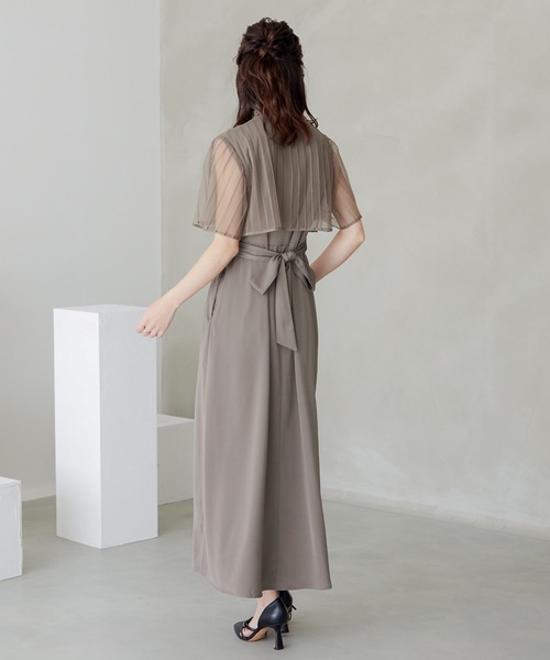 「niana」 半袖ワンピース M ダークカーキ レディース_画像5