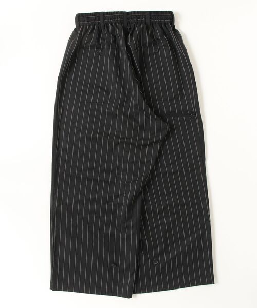 ワイドパンツ パンツ Y-3 PINSTRIPE REFINED WOOL WIDE LEG PANTS メンズ レディースの画像