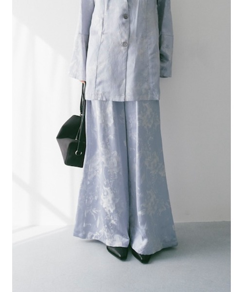 sahara（サハラ） ワイドパンツ パンツ 卒園式 Satin Jacquard Pants 