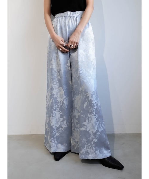 sahara（サハラ） ワイドパンツ パンツ 卒園式 Satin Jacquard Pants 