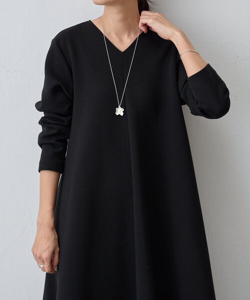 BEARDSLEY（ビアズリー） 長袖ワンピース FREE チャコールグレー