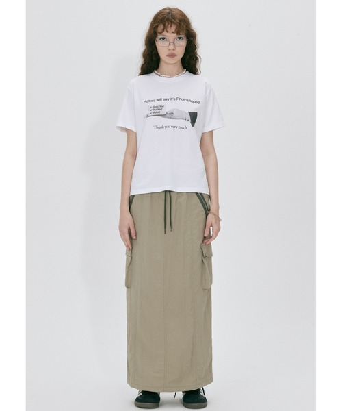 「SCULPTOR」 ロングスカート MEDIUM モカ レディース_画像5