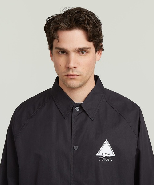 G-STAR RAW ナイロンジャケット COACH JACKET/コットンナイロンロゴ
