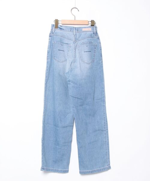 美品✨ヤヌーク JOAN ルーズストレート デニム 24 SUB ブルー 金子綾