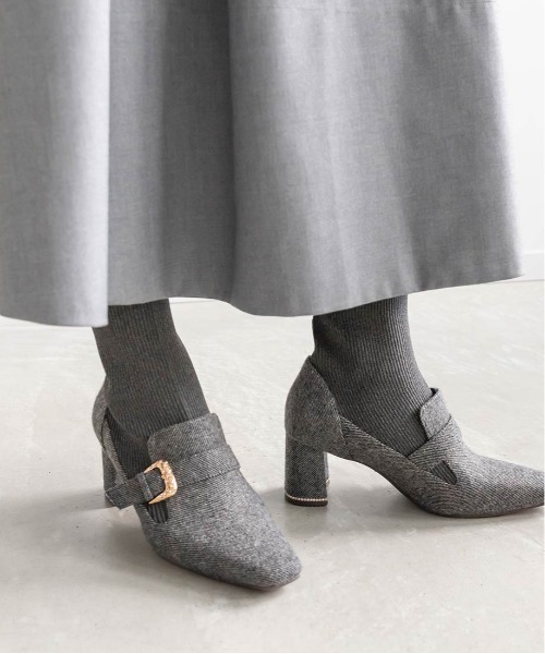 「RANDA」 ブーツ L グレー レディース_画像3