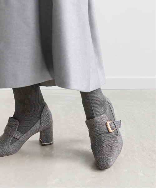 「RANDA」 ブーツ L グレー レディース_画像5