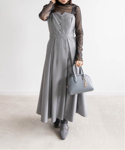 「RANDA」 ブーツ L グレー レディース_画像7