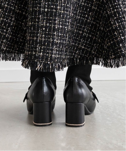 「RANDA」 ブーツ L グレー レディース_画像9