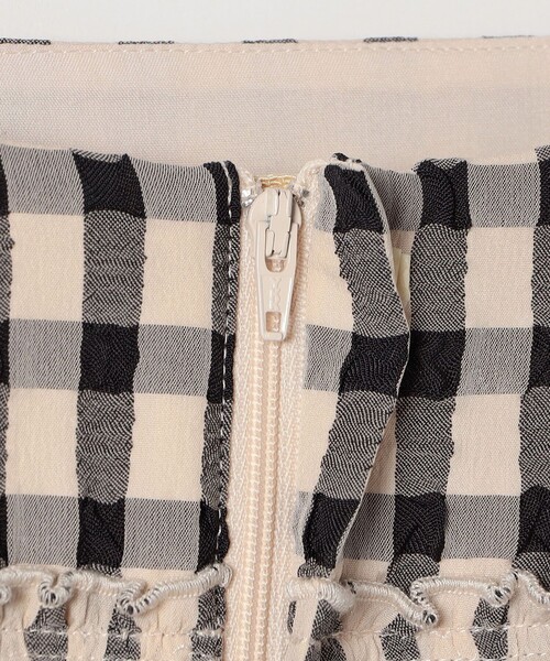 SHIPS any スカート any:「洗濯機可能」ギンガムチェック サッカー