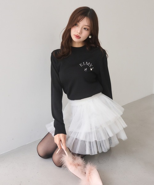 EIMY ISTOIRE（エイミーイストワール） スカート チュールミニスカート