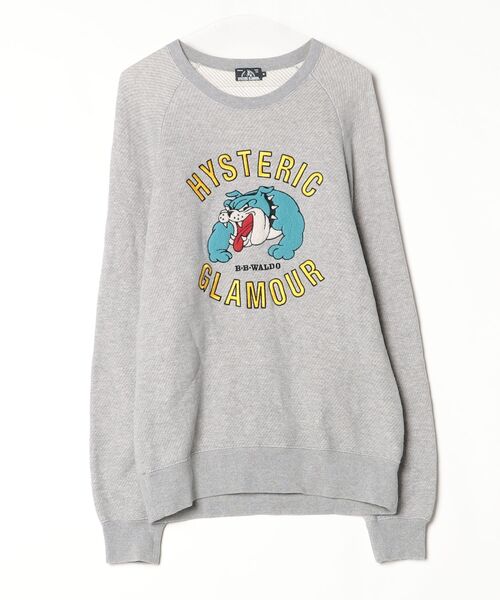 「HYSTERIC GLAMOUR」 スウェットカットソー MEDIUM グレー メンズ