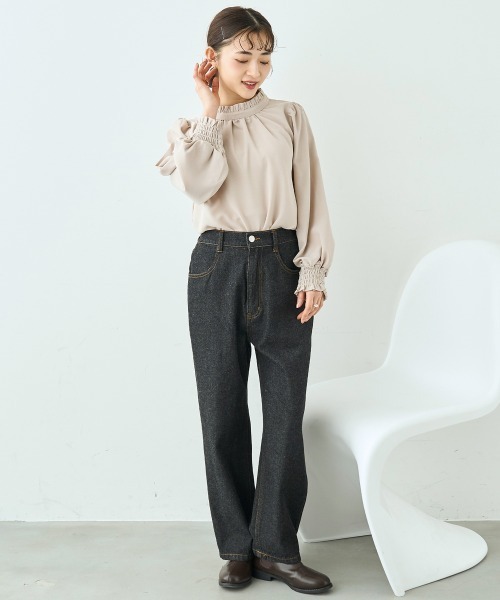 【本日限定お値下げ✨】人気✨ MYLAN マイラン ボリュームスリーブ ブラウス mil（ミル） ブラウス シャツ 入学式 卒業式 フリルカラー ボリューム