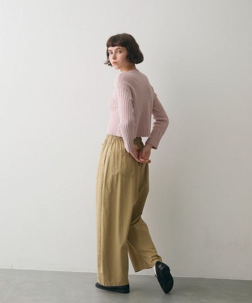 Eaphi RIB CUFFS CARDIGAN リブカフスカーディガン full/fill. カーディガン rib short knit cardigan / リブショート