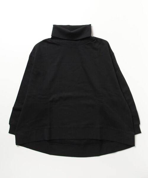 「atONE」 スウェットカットソー M～Ｌ ブラック レディース_画像9