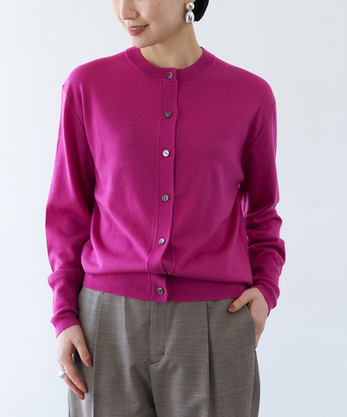 「VERMEIL par iena」 ニットカーディガン FREE ブラウン レディース_画像4