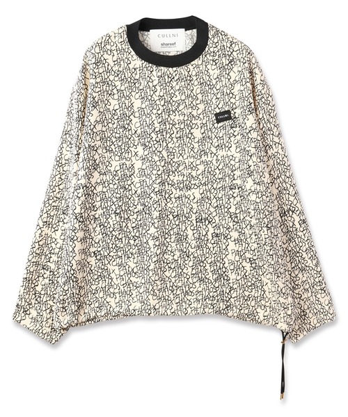 定価27,500円CULLNI x SHAREEF 長袖プルオーバー サイズ1 CULLNI（クルニ） 長袖シャツ「SHAREEFコラボ」 0 ブラック メンズ