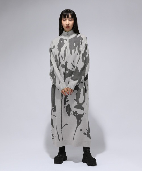 「HARE」 ニットワンピース FREE ブラック レディース_画像8