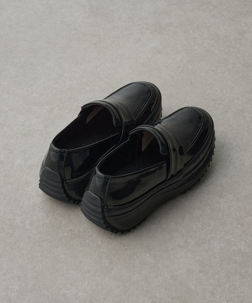 「BEARDSLEY」 シューズ 24 ブラック レディース_画像5