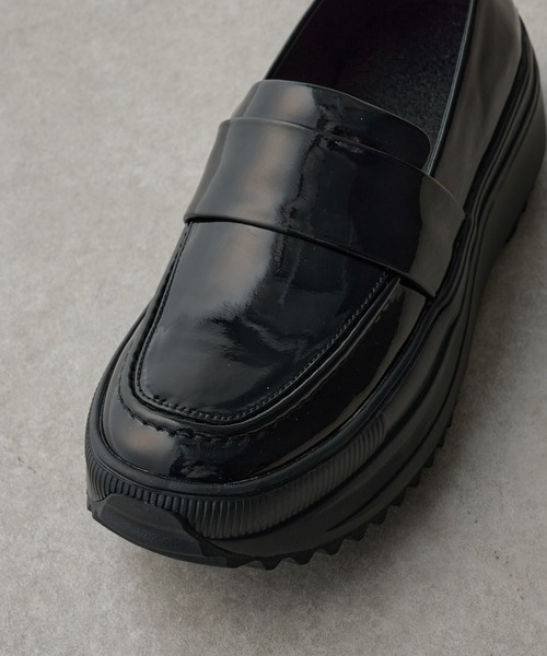 「BEARDSLEY」 シューズ 24 ブラック レディース_画像6