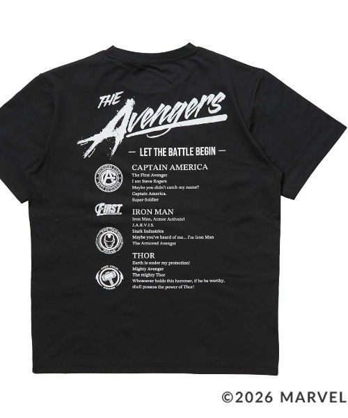 MARVEL（マーベル） tシャツ MARVEL UVカットドライグラフィックT