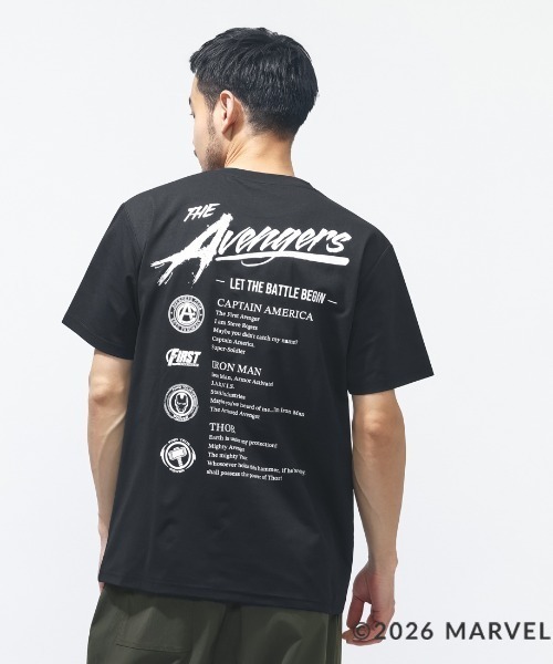 MARVEL（マーベル） tシャツ MARVEL UVカットドライグラフィックT