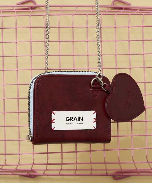 GRAIN（グレイン） ミニ 二つ折り 二つ折り財布 財布 「GRAIN/グレイン
