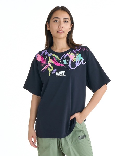 ROXY（ロキシー） tシャツ 半袖 速乾 ウィメンズ FITNESS FEEL THE